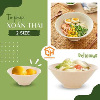 Tô Chén Xoắn Thái Nhựa Phíp Đựng Bún Phở Chè Nhựa Việt Nhật, Bộ Tô Nhà Hàng Cam Homeware