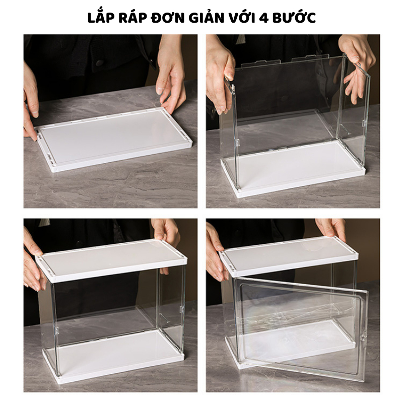 Hộp Đựng Mỹ Phẩm ENODA HOME Hộp Trưng Bày Mỹ phẩm, Đồ Trang Điểm, Tủ Đựng Mỹ Phẩm Trong Suốt HTS001