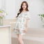 Larosa Bộ Đồ Bầu Và Sau Sinh Cổ Viền Họa Tiết Mặc Nhà Và Sau Sinh Vải Kẻ Đũi Xốp Cao Cấp - LA020B