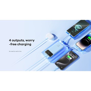 Pin Dự Phòng Remax RPP-683 10000mAh 5 cổng Output, 2 cổng Input, có 3 cáp sạc