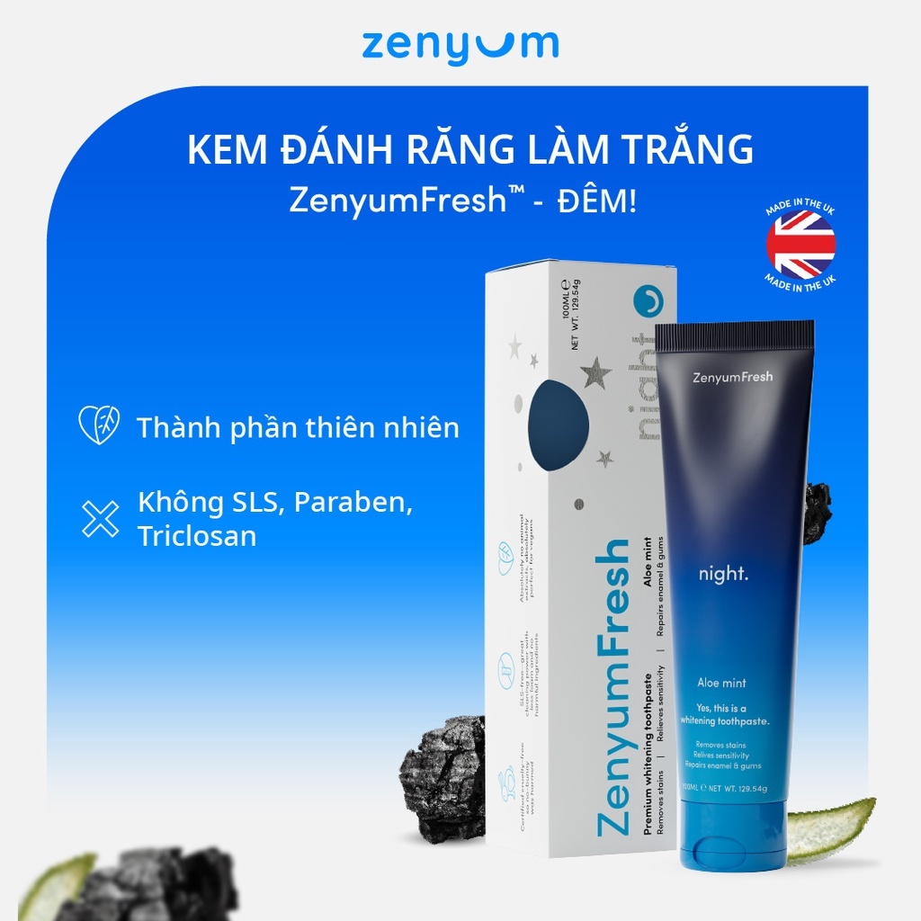 Ảnh Kem Đánh Răng Zenyum Fresh Ngày/Đêm (100mL) [Kem đêm HSD 9/2025] 1