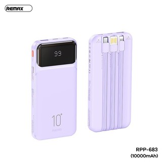 Sạc Dự Phòng Remax RPP-683 10000mAh 5 cổng Output, 2 cổng Input, có 3 cáp sạc