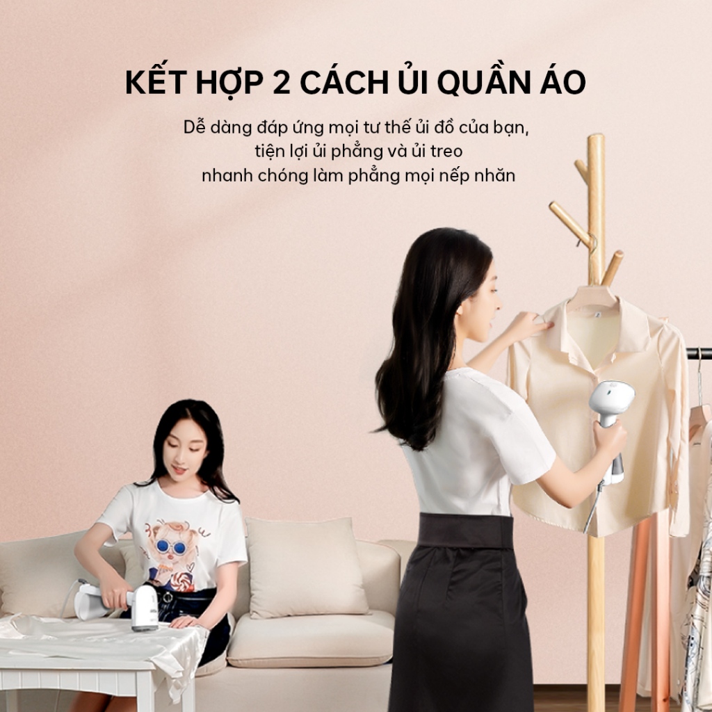 Ảnh Bàn ủi hơi nước cầm tay Aqua SH2502R 250ml nút phun tự động, ủi đứng và treo - Bảo hành 12 tháng 4