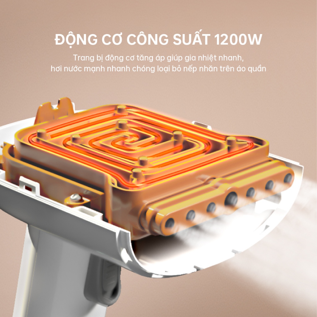 Ảnh Bàn ủi hơi nước cầm tay Aqua SH2502R 250ml nút phun tự động, ủi đứng và treo - Bảo hành 12 tháng 2