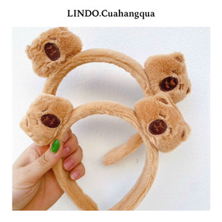 Cài Tóc Capybara hot trend, Cài Tóc Cute Lông Nhung Mềm Mại