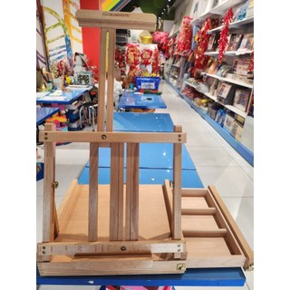 Giá vẽ để bàn có khay đựng màu 42x36cm, VAT - COLORMATE