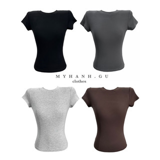 Áo thun babytee cổ tròn tay ngắn from sát ôm sát ( 00A8)- MYHANH.GU