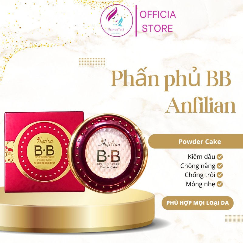 Phấn phủ BB Anfilian Splendid Pure Powder Cake che phủ cao, bền màu ...
