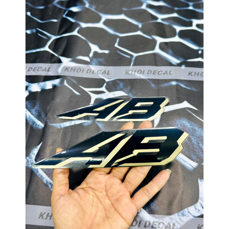 Tem chữ AB xe AirBlade 2020-2025 Zin chuẩn hãng/ giá 1 bên