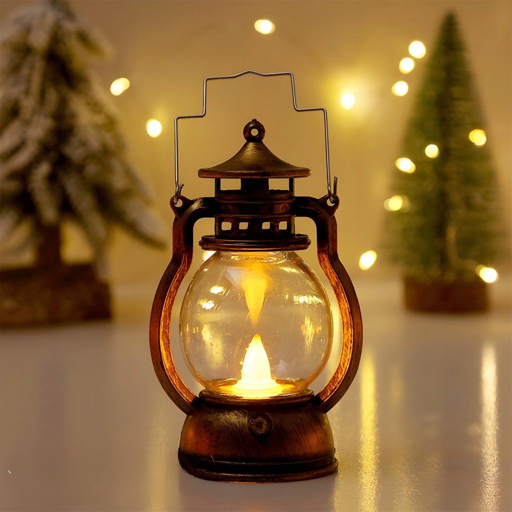 Đèn dầu led mini, đèn dầu điện tử phong cách cổ điển, vintage, trang trí, decor nhà cửa, quán cafe | BigBuy360 - bigbuy360.vn