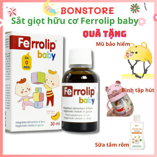 Sắt Ferrolip Baby, bổ sung sắt hữu cơ cho bé- 30ml