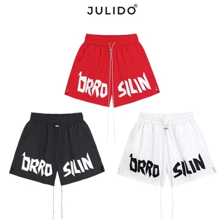 Quần short gió nam hai lớp JULIDO kẻ sọc cao cấp thoáng mátcho mùa hè