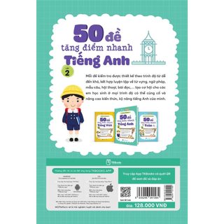 Sách - 50 đề tăng điểm nhanh tiếng Anh - Lớp 2