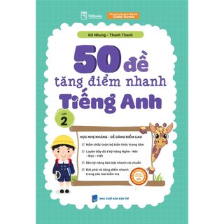 Sách - 50 đề tăng điểm nhanh tiếng Anh - Lớp 2