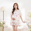 Bộ Đồ Bầu Cổ Sam Có Khóa Kéo Ngực Mùa Hè Larosa Mặc Nhà Và Sau Sinh Vải Đũi Xốp Cao Cấp - LR015B