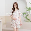 Bộ Đồ Bầu Cổ Sam Có Khóa Kéo Ngực Mùa Hè Larosa Mặc Nhà Và Sau Sinh Vải Đũi Xốp Cao Cấp - LR015B