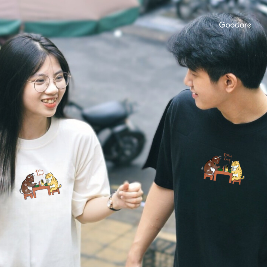 Áo thun Oversize unisex nam nữ Goodore BST Đông Hồ Street mẫu Đồng Lòng chất liệu cotton 230gsm thoáng mát năng động