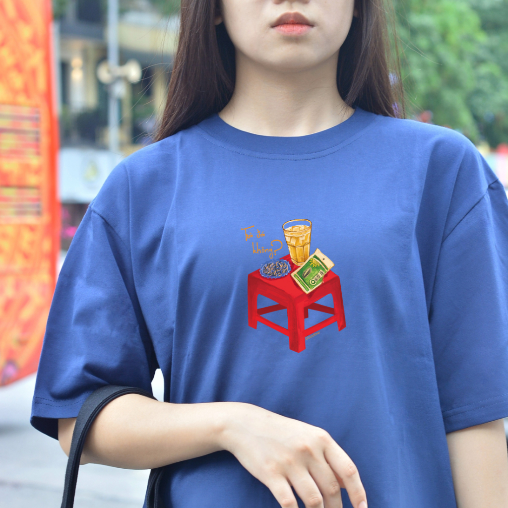 Áo thun Oversize cotton unisex nam nữ Goodore Trà đá thoáng mát năng động thiết kế độc đáo
