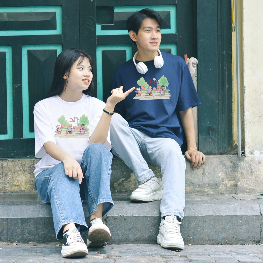 Áo thun Oversize cotton unisex nam nữ Goodore BST Phố Thị mẫu Tĩnh thoáng mát năng động thiết kế độc đáo