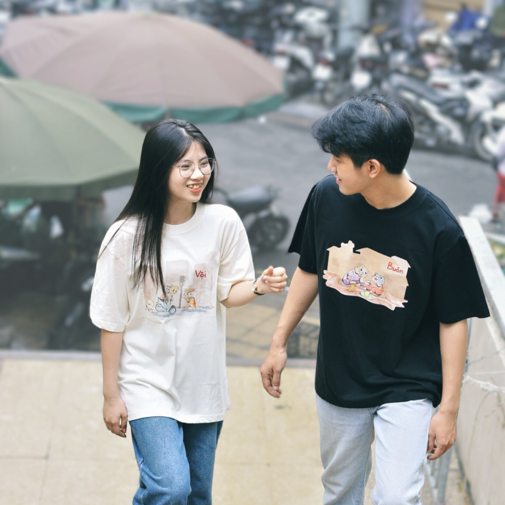 Áo thun Oversize cotton unisex nam nữ Goodore BST Phố Thị mẫu Buôn thoáng mát năng động thiết kế độc đáo