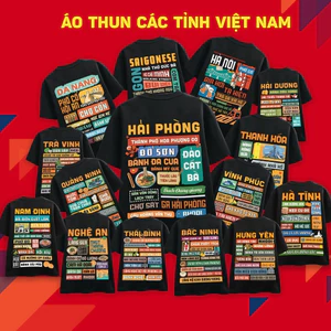 Áo thun 63 TỈNH VIỆT NAM áo phông cotton vải mềm An Giang,Bạc Liêu,Bến Tre,Cà Mau,Cần Thơ,Đồng Tháp,Hậu Giang,Kiên Giang