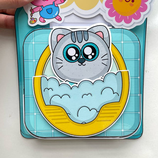 Đồ chơi nuôi mèo con - Búp bê giấy Pighandmade