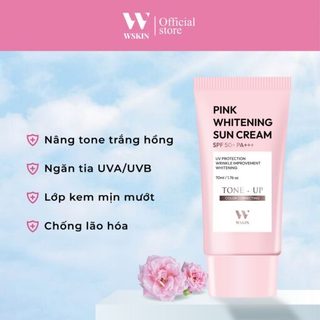 Kem chống nắng dưỡng trắng nâng tone WSKIN Whitening Suncream SPF50+ PA+++