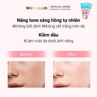 Kem chống nắng phổ rộng thuần chay – dưỡng trắng – nâng tone SHINCOS.LAB BRIGHTENING TONE UP SUNCREAM SPF50+ PA++++