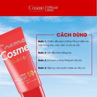Kem Chống Nắng Dưỡng Trắng Chống Nhăn COSME Flash Up Suncream SPF50+ PA+++