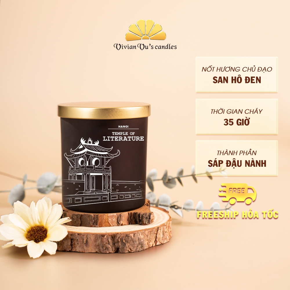 Nến Thơm Cao Cấp Văn Miếu VIVIAN Vivian Vu's Candles Hũ 220gr Mùi Thơm ...