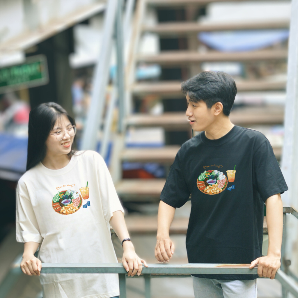 Áo thun Oversize cotton unisex nam nữ Goodore Bún đậu thoáng mát năng động thiết kế độc đáo
