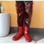 Ủng lội ruộng bùn loại ngắn Đế Vàng , cấy cày lội nước - chính hãng Hoa San