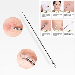 Dụng Cụ Lấy Mụn, Bộ 5 Món Lấy Mụn Đầu Đen - Mụn Bọc - Trứng Cá Làm Đẹp Chuyên Dụng Tiện Lợi 88822