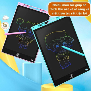 Bảng Viết Tự Xóa 12 Inch Đa Sắc Bảng Vẽ Tự Xóa Thông Minh Bảng LCD Tự Xóa 12 Inch Cho Bé Tập Viết Tập Vẽ 89009