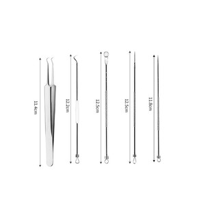 Dụng Cụ Lấy Mụn, Bộ 5 Món Lấy Mụn Đầu Đen - Mụn Bọc - Trứng Cá Làm Đẹp Chuyên Dụng Tiện Lợi 88822