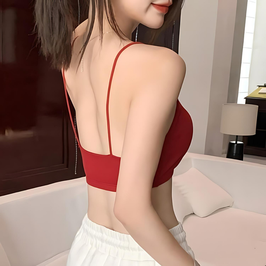 Áo Bra Nữ 2 Dây Mút Liền Hở Lưng Không Gọng Nâng Ngực 1181