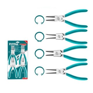 ĐỒ NGHỀ TOTAL Bộ 4 kềm mở phe 5”/125MM THTJ214041<HÀNG CHÍNH HÃNG>