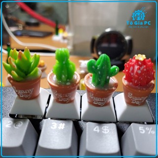 Keycap chậu hoa xương rồng, nút bấm bàn phím cơ hình cây xương rồng