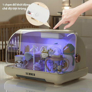 Khay úp bình sữa tiệt trùng ECO bảo quản bằng tia UVC loại bỏ vi khuẩn 99% an toàn tiện dụng