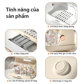Khay úp bình sữa tiệt trùng ECO bảo quản bằng tia UVC loại bỏ vi khuẩn 99% an toàn tiện dụng