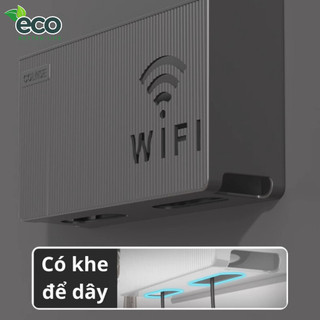 [SẴN] Kệ đựng wifi treo tường, Kệ wifi đặt modem kỹ thuật số ổ cắm điện chất liệu nhựa ABS cao cấp