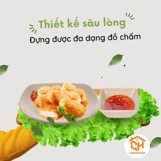 Đĩa Vuông Thái Nhám Nhựa Phíp Melamine Chịu Nhiệt Nhựa Việt Nhật, Set 5 Đĩa Nhà Hàng Sang Trọng Cam Homeware