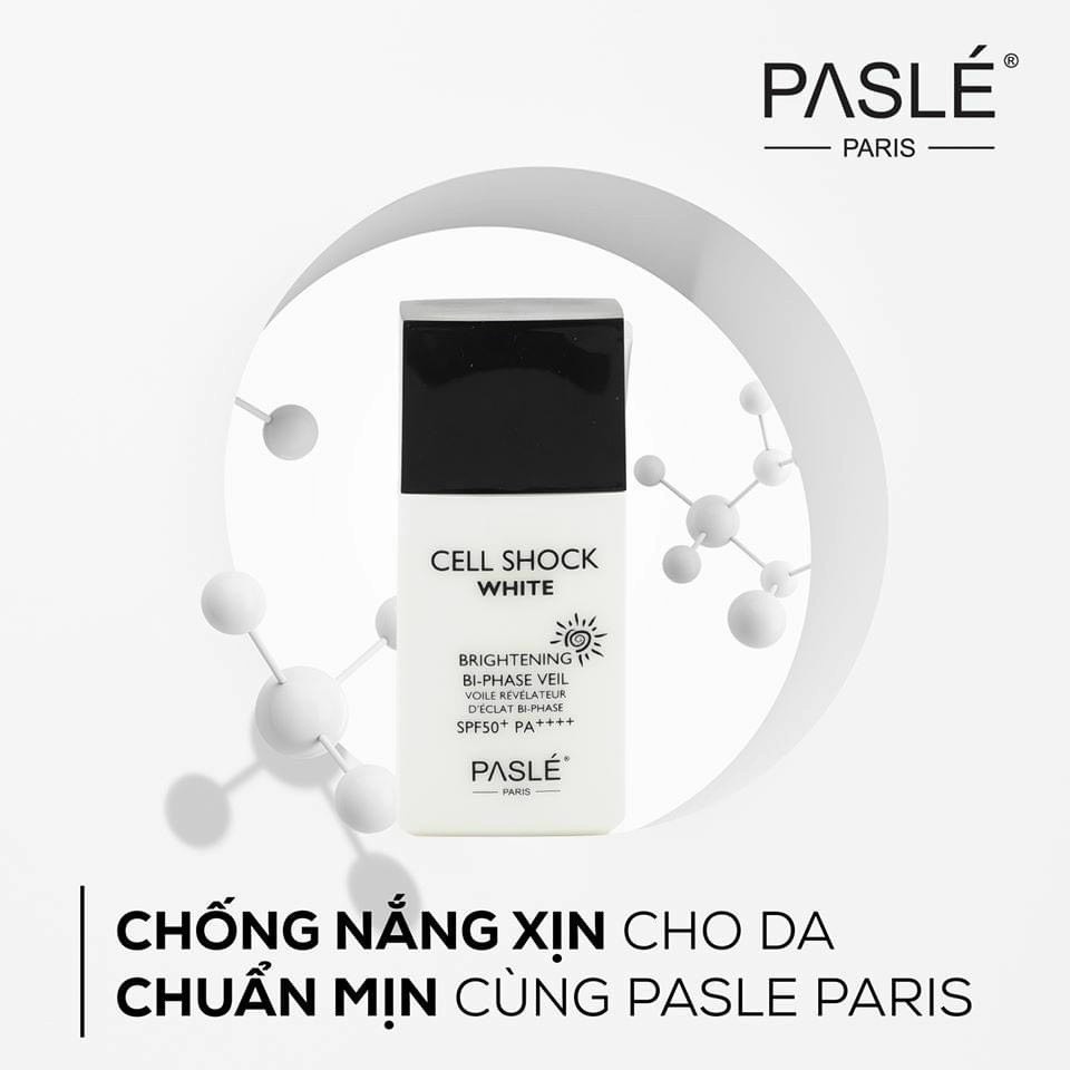 Ảnh Kem Chống Nắng Dạng Nhũ Tương CELL SHOCK WHITE CREAM PASLÉ Chống Oxy Hóa [SPF50+, PA++++] - 50ml/lọ 2