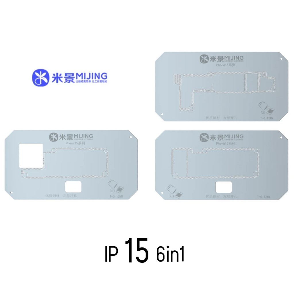 Khuôn và vỉ tạo chân viền điện thoại MIJING Z20PRO cho 15/Plus/Pro/Max