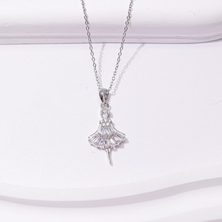 Dây chuyền bạc nữ LAMY Ballerina Princess Pendant Silver Necklace 6398