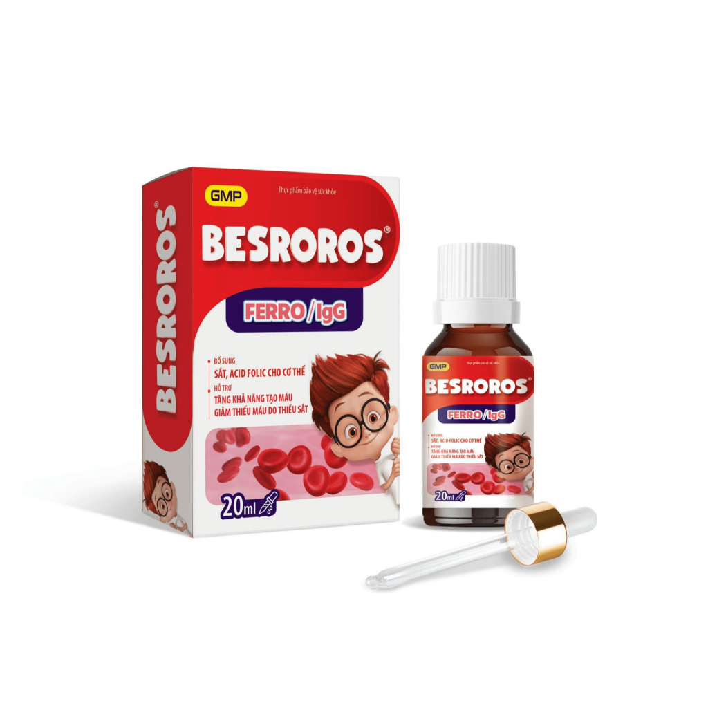 BESROROS - Sắt Nhỏ Giọt Bổ Sung Sắt Cho Trẻ Lọ 20 ML