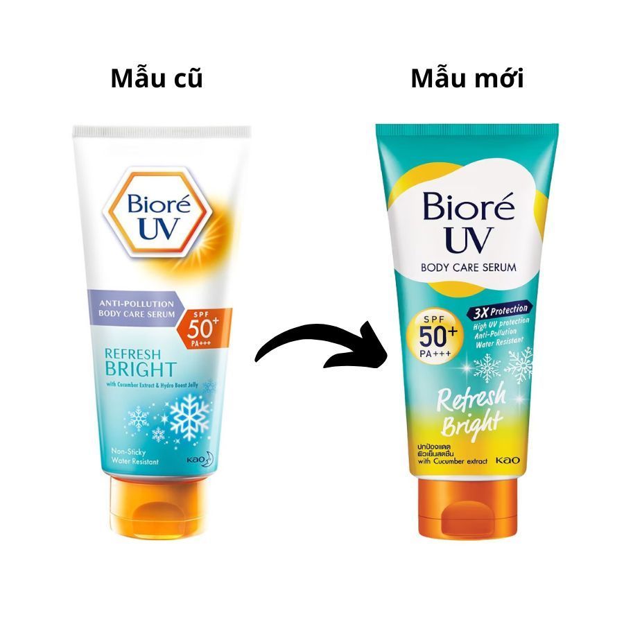 Serum Chống Nắng Bioré Refresh Bright Dưỡng Thể
