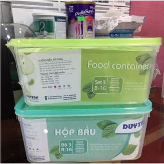 Bộ 3 Hộp Lạnh Bảo Quản Thực Phẩm Duy Tân Cao Cấp