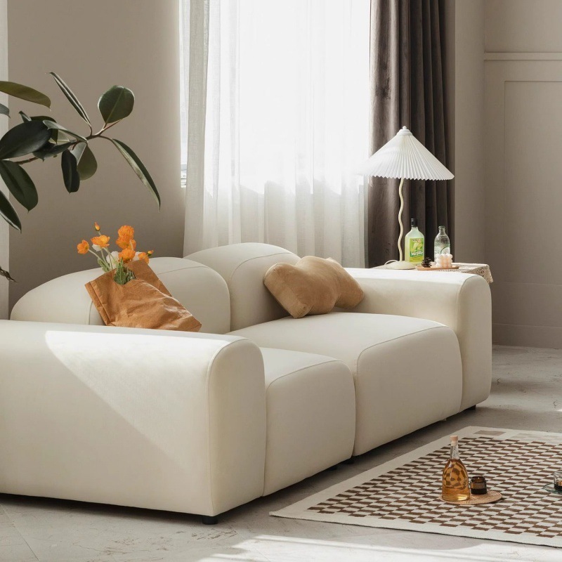ghế sofa múi lệch dài 1m8 NHU Y DECOR có thể tách múi đa dạng chất liệu nhung, lông cừu, nỉ da, đặt lên nhà sang trọng