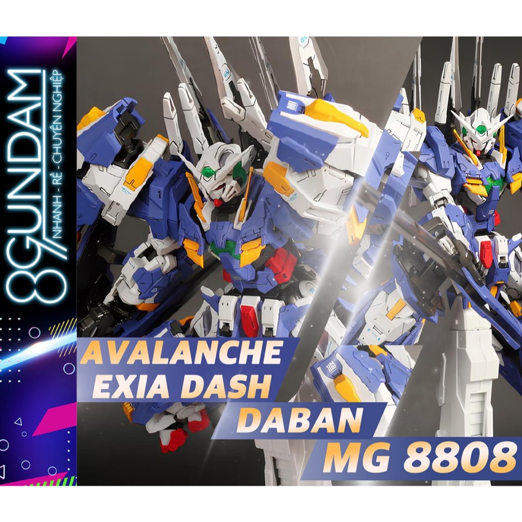 [CÓ SẴN] Mô Hình Lắp Ráp MG 8808 Avalanche Exia Dash ver.MB DB (tặng ...